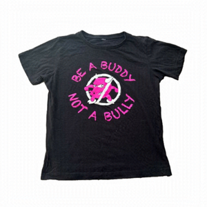 PINK shirt day t-Shirt, be A buddy not A bully, youth large (14)